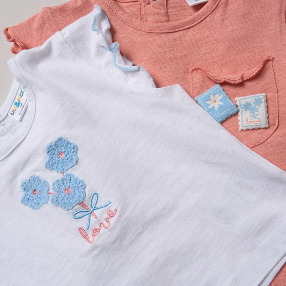 Toddler 2 T-Shirts & 2 Shorts Set
