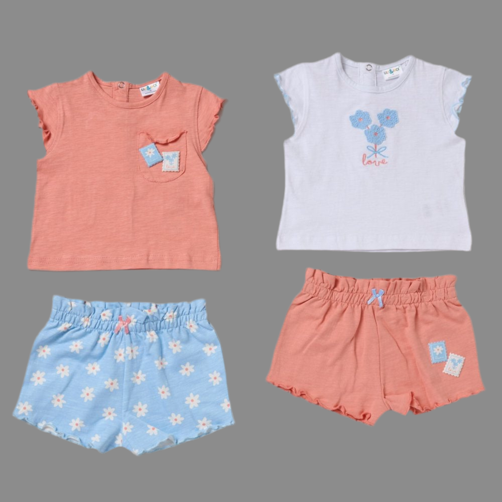 Toddler 2 T-Shirts & 2 Shorts Set
