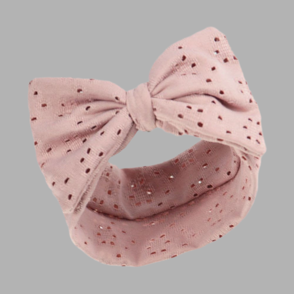 Bowed Headband Rose - Little Moo Baby