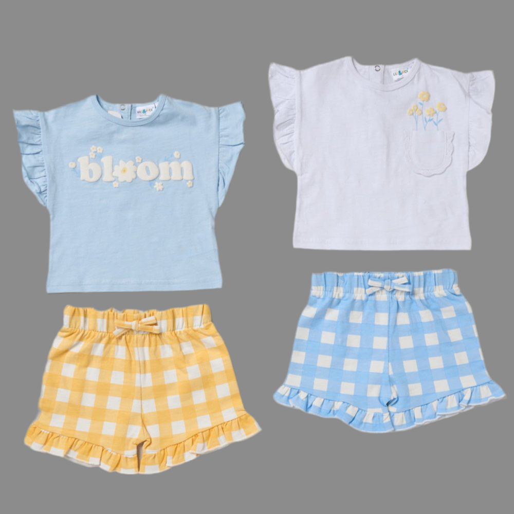 Toddler 2 T-Shirts & 2 Shorts Set
