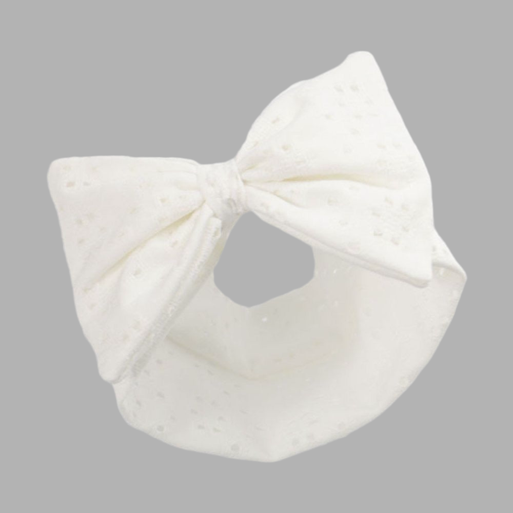 White Bowed Headband - Little Moo Baby