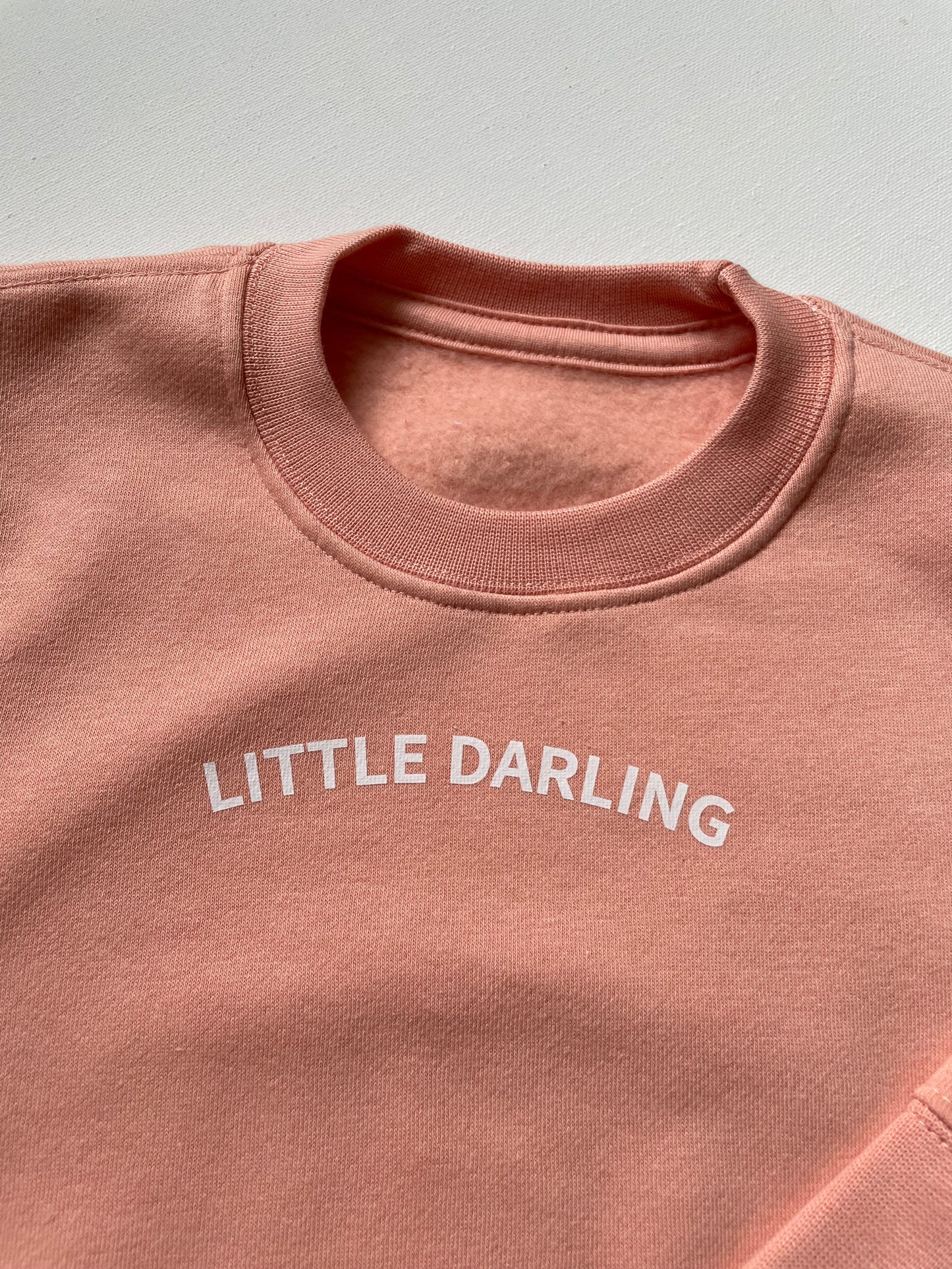 Dusky Pink Little Darling Sweatshirt - Little Moo Baby
