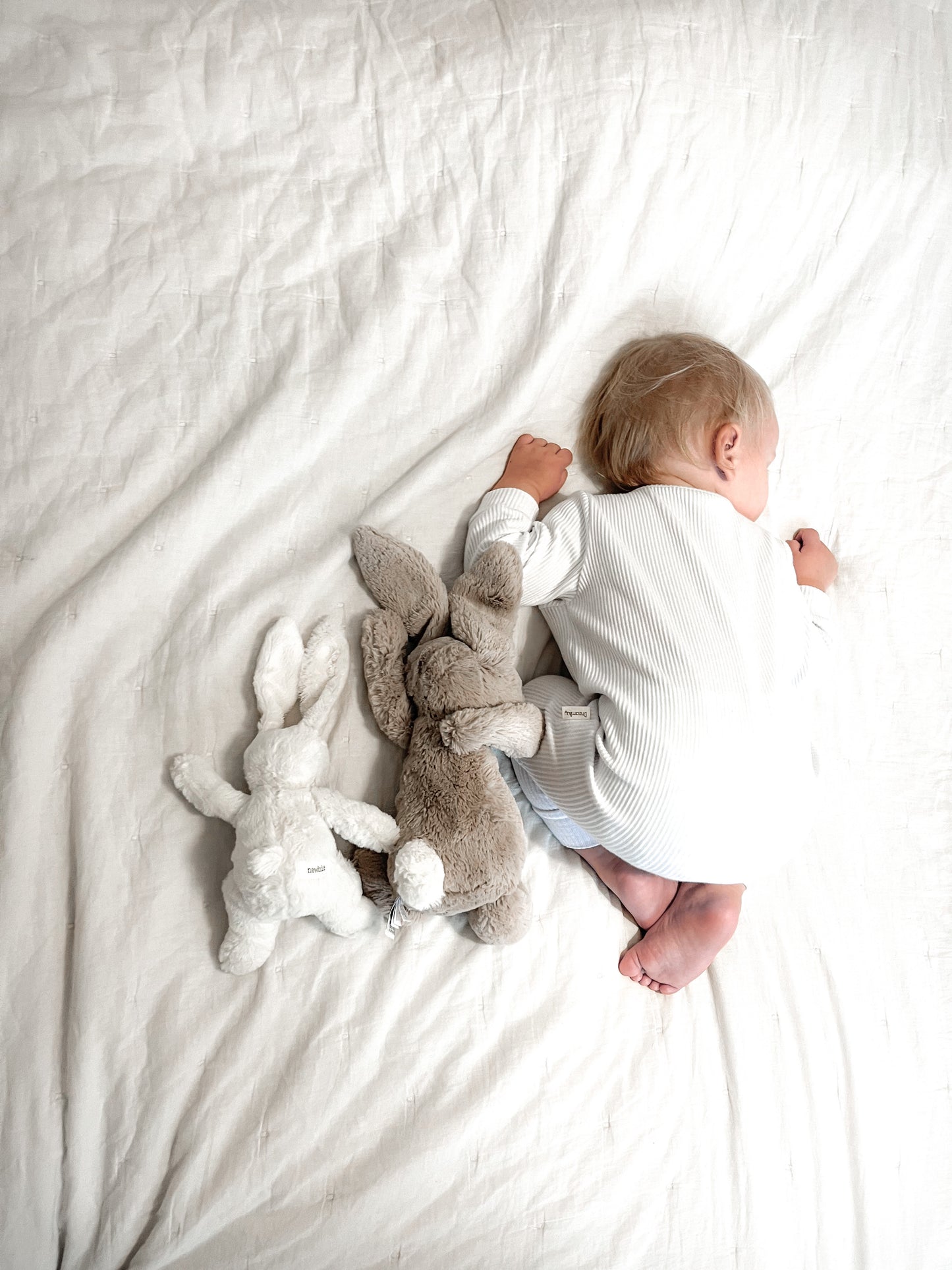 White Ribbed Zipped Romper - Little Moo Baby