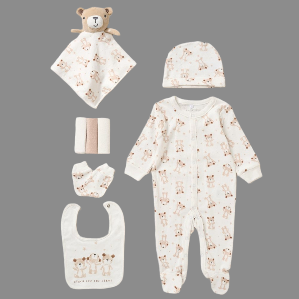 8 Piece Baby Bear Gift set - Little Moo Baby