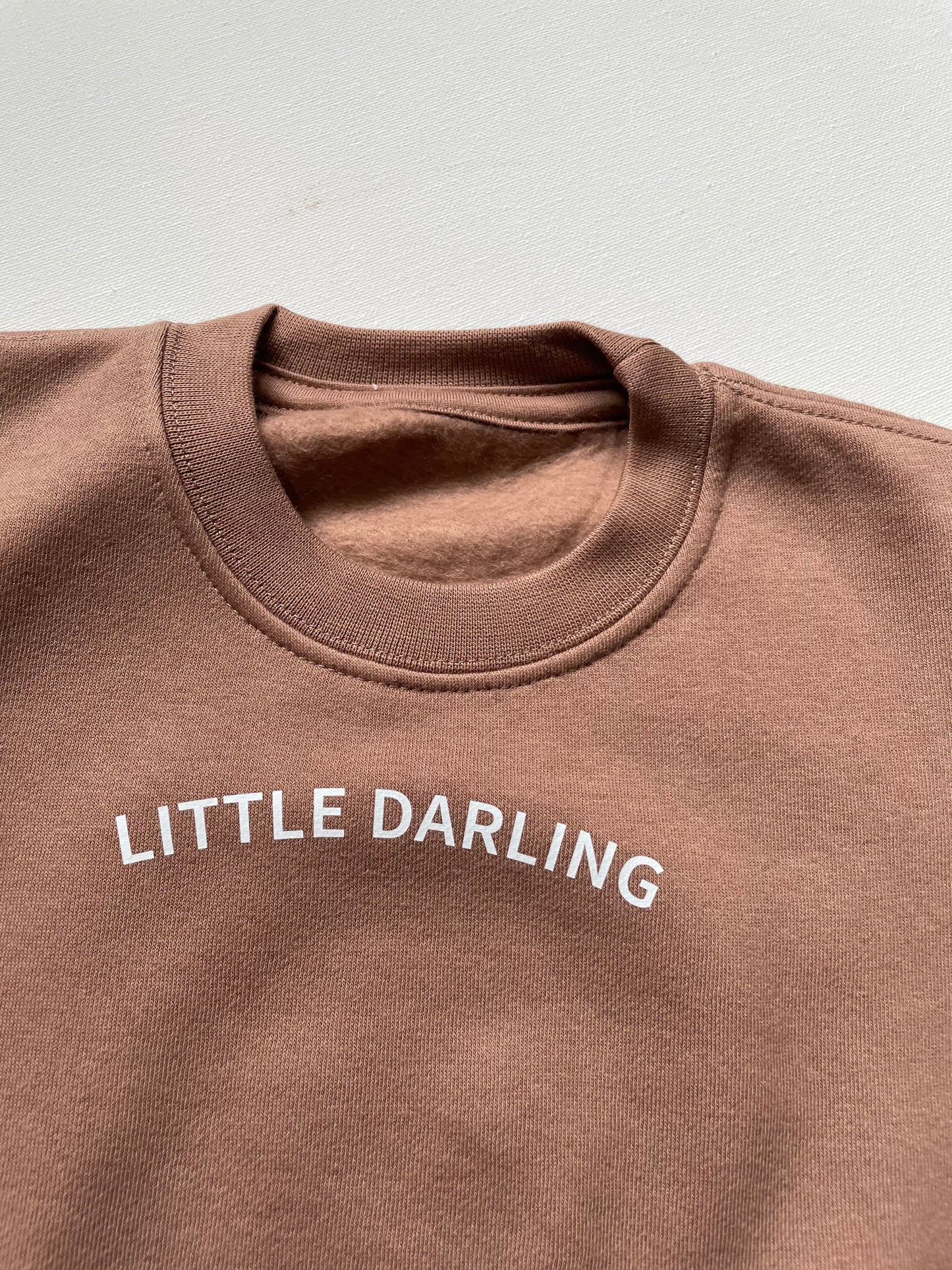 Brown Little Darling Sweatshirt - Little Moo Baby