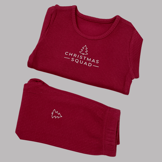 Christmas Squad Red Loungewear Set - Little Moo Baby