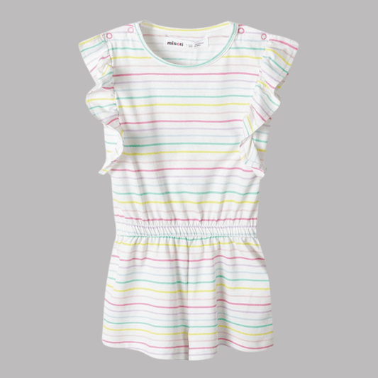 Colorful Stripe Playsuit - Little Moo Baby