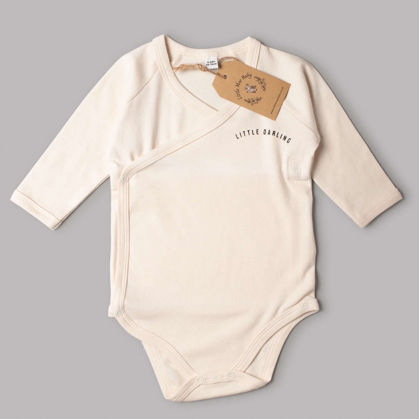Cream Wrap Over Little Darling Bodysuit