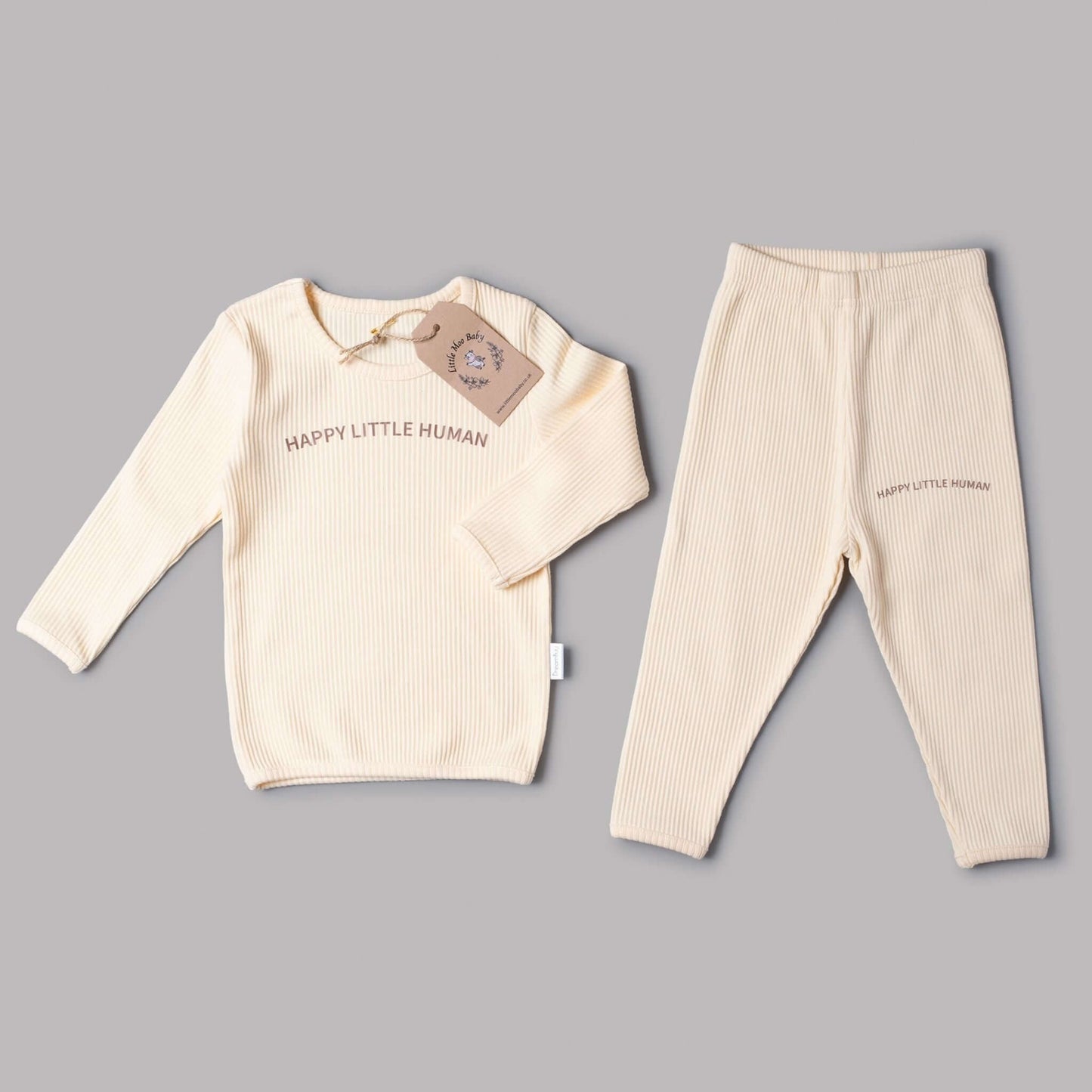 Cream Happy Little Human Loungewear Set