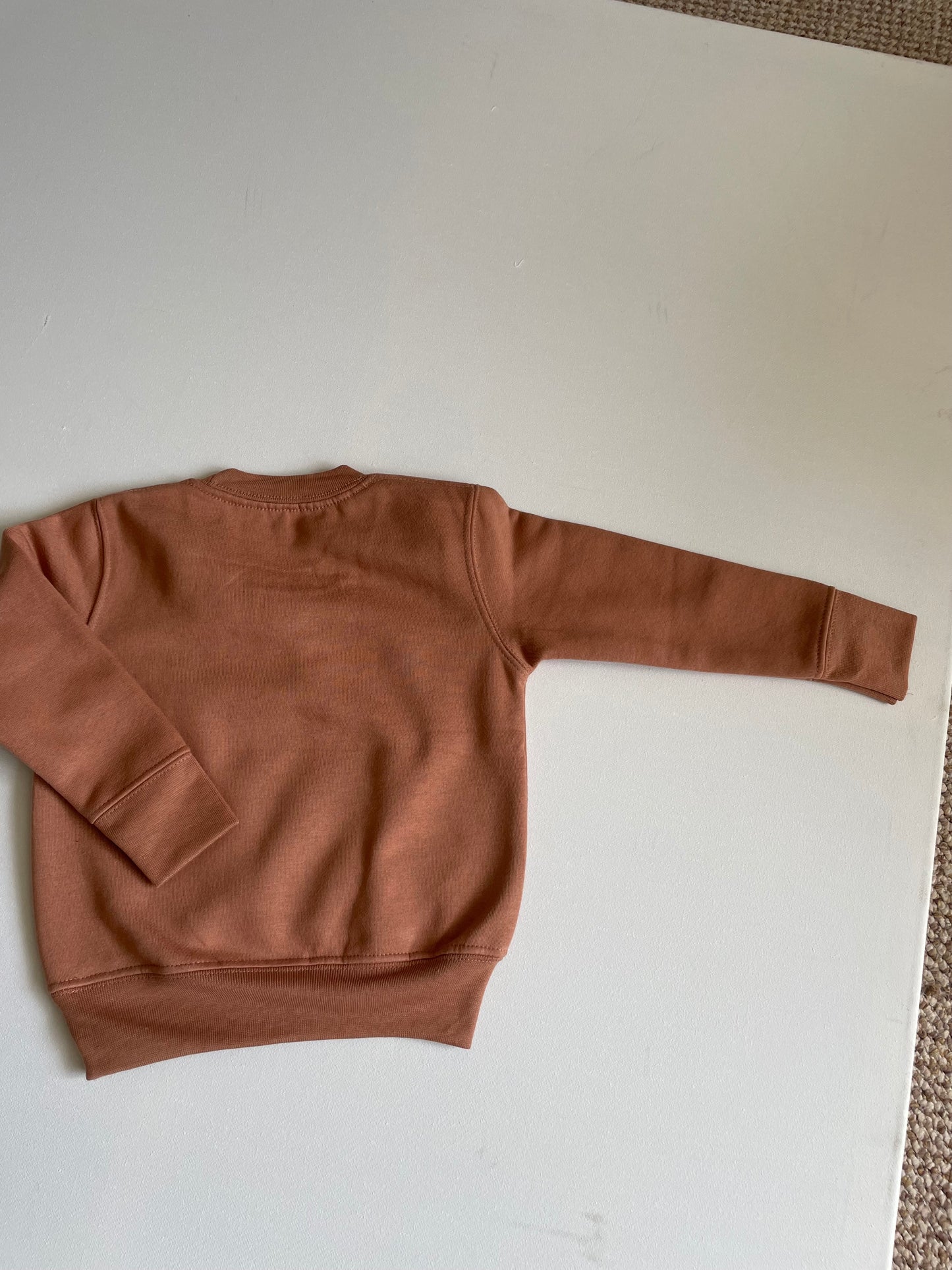 Coral Happy Little Human Sweatshirt - Little Moo Baby
