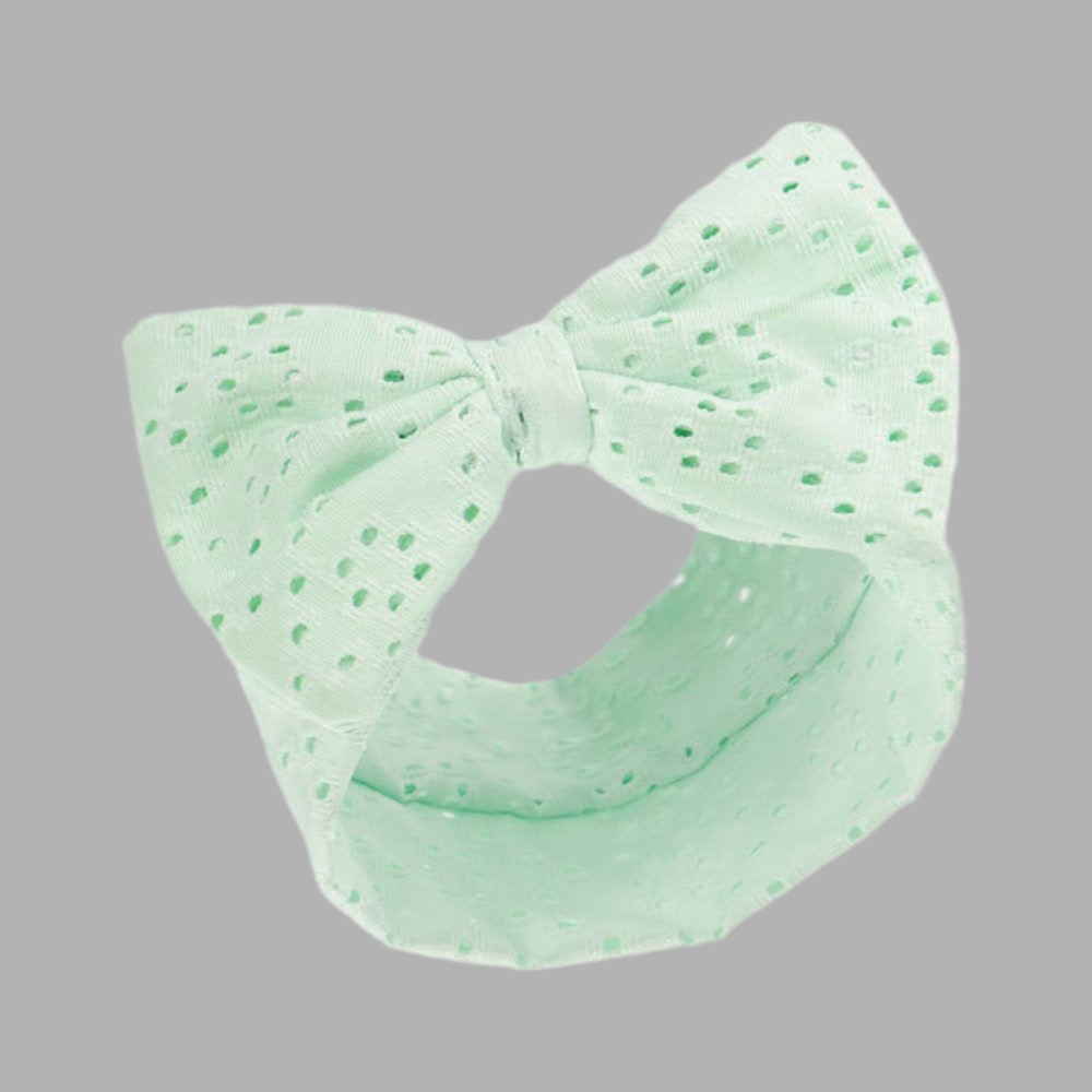 Mint bowed Headband - Little Moo Baby
