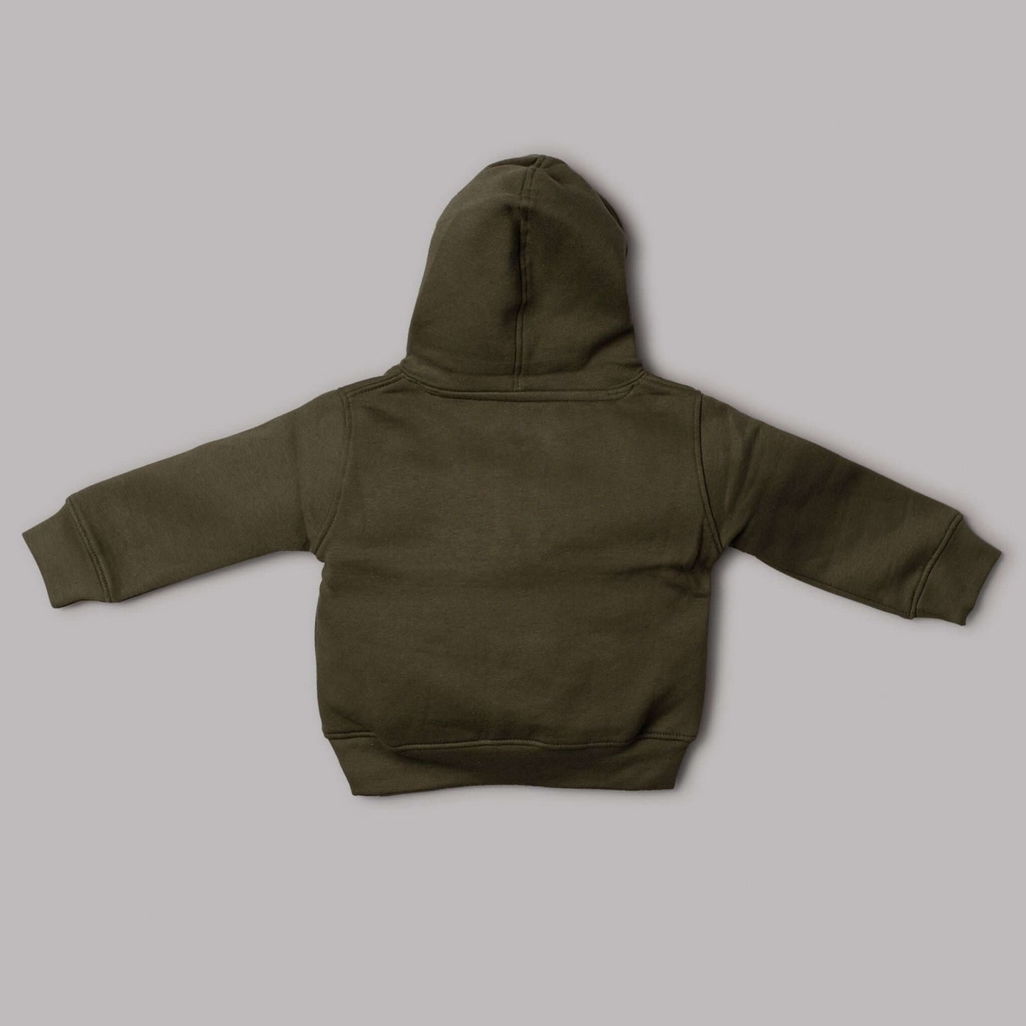 Khaki Just Too Cute Zipped Hoodie