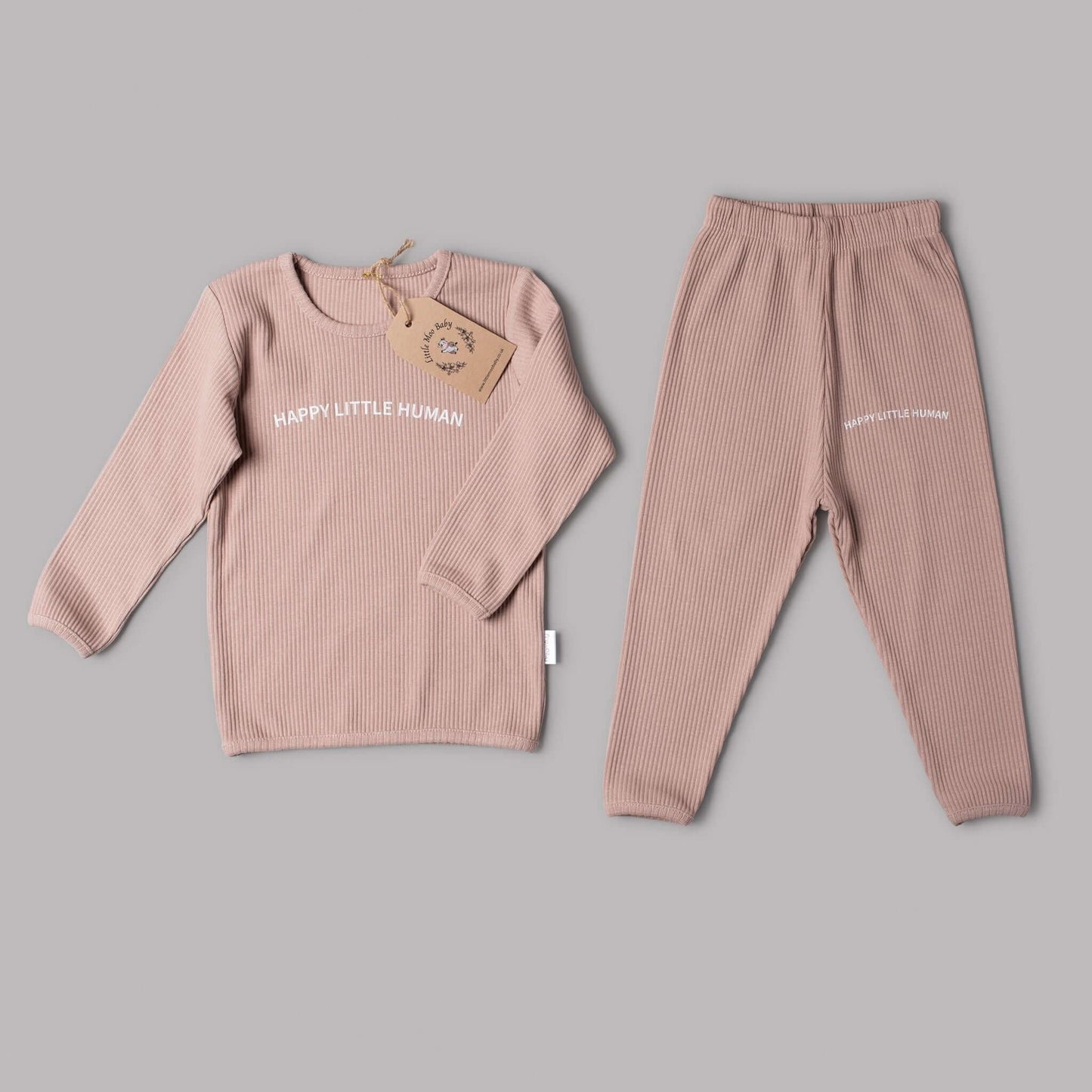 Mocha Happy Little Human Loungewear Set
