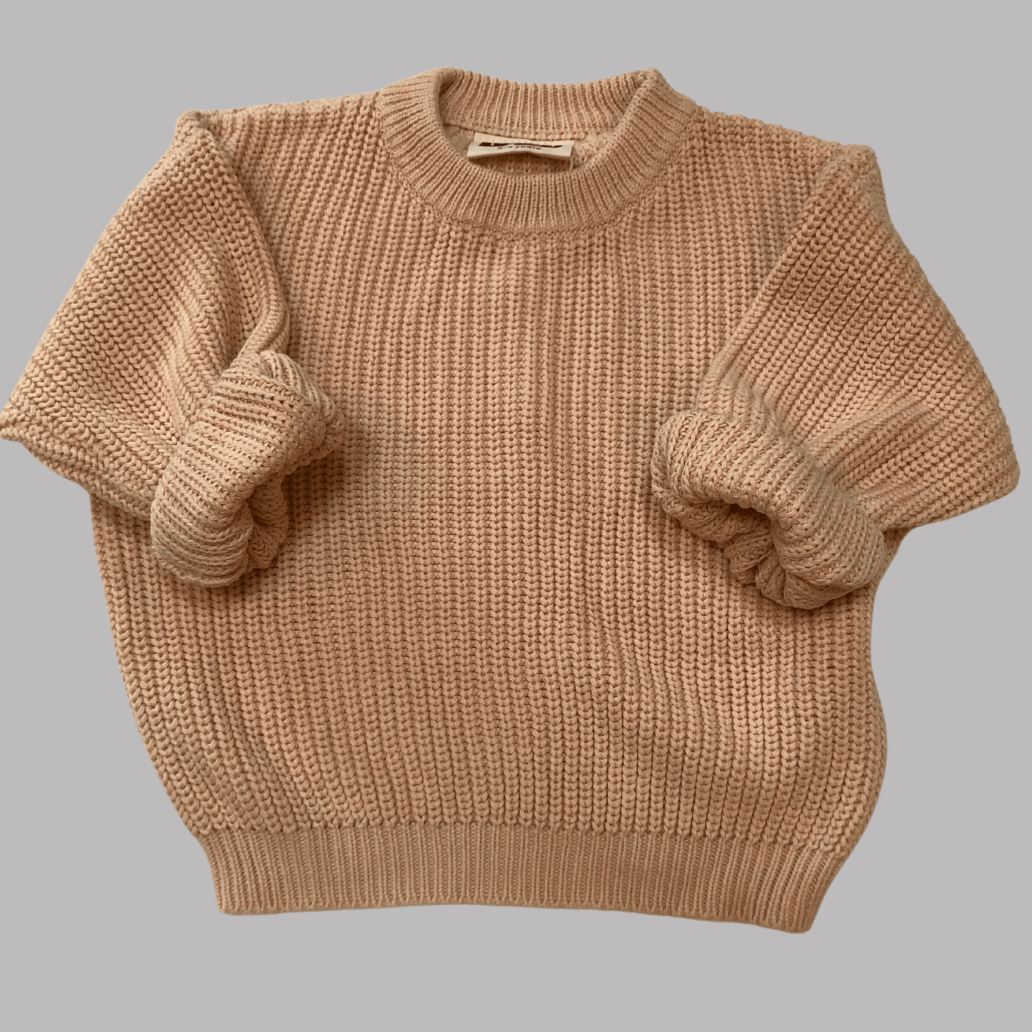 Peach Oversized Knitted Jumper