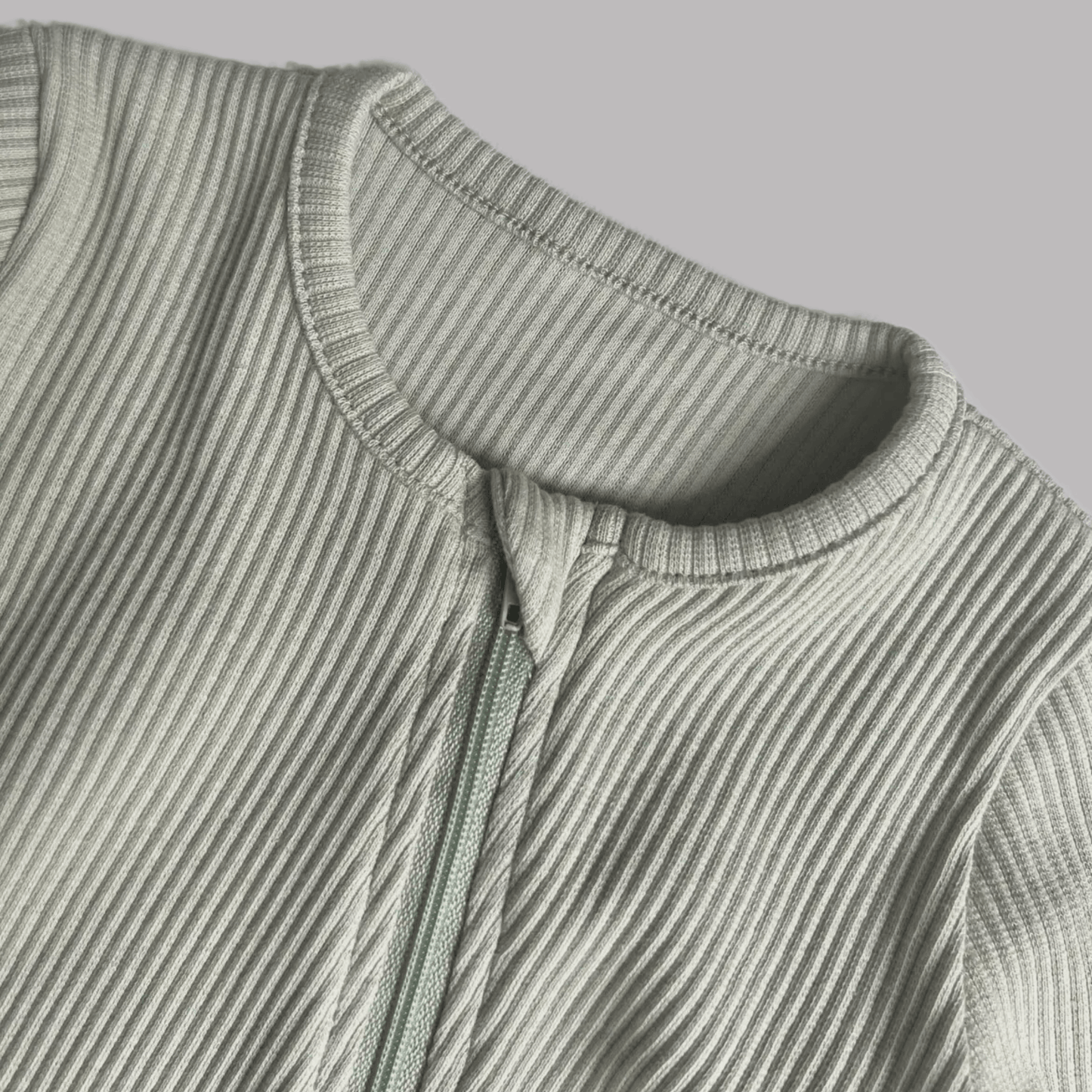 Sage Zip Up Romper