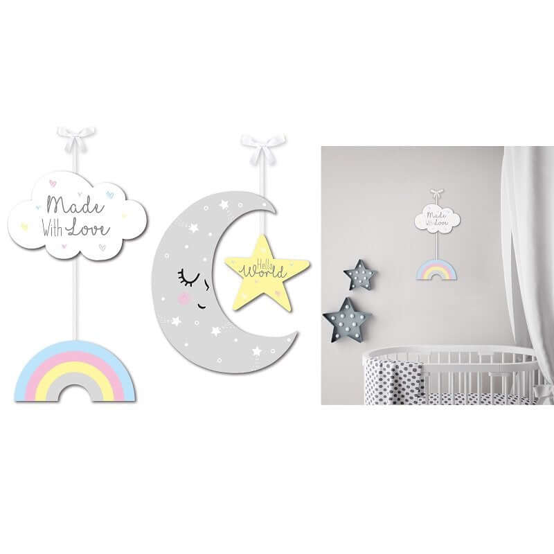 Wooden Baby Sign - Little Moo Baby