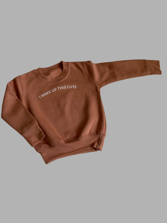 Coral Happy Little Human Sweatshirt - Little Moo Baby