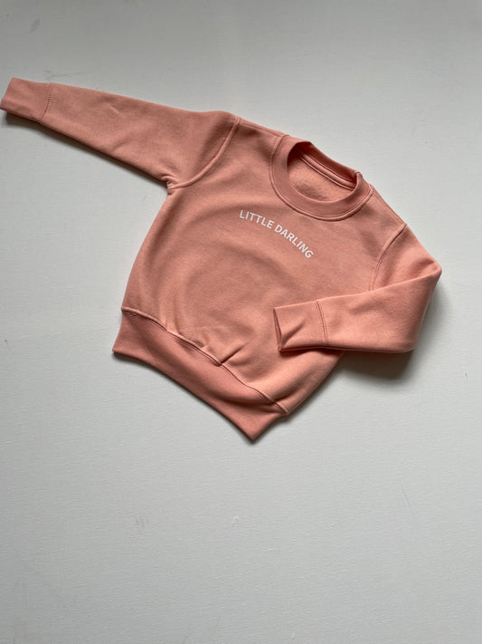 Dusky Pink Little Darling Sweatshirt - Little Moo Baby