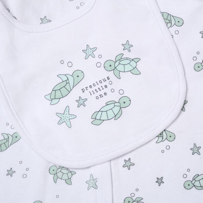 White 5 Piece Turtles Set - Little Moo Baby