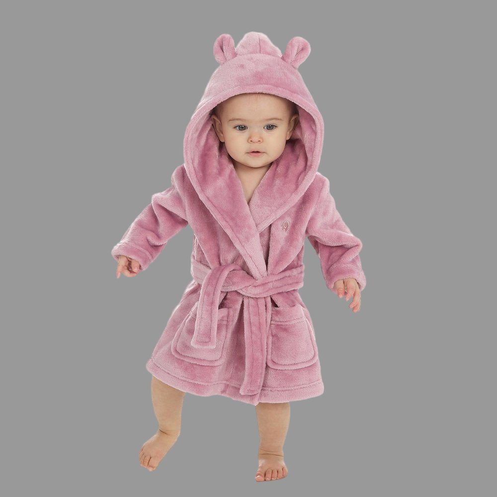 Rose Pink Dressing Gown - Little Moo Baby