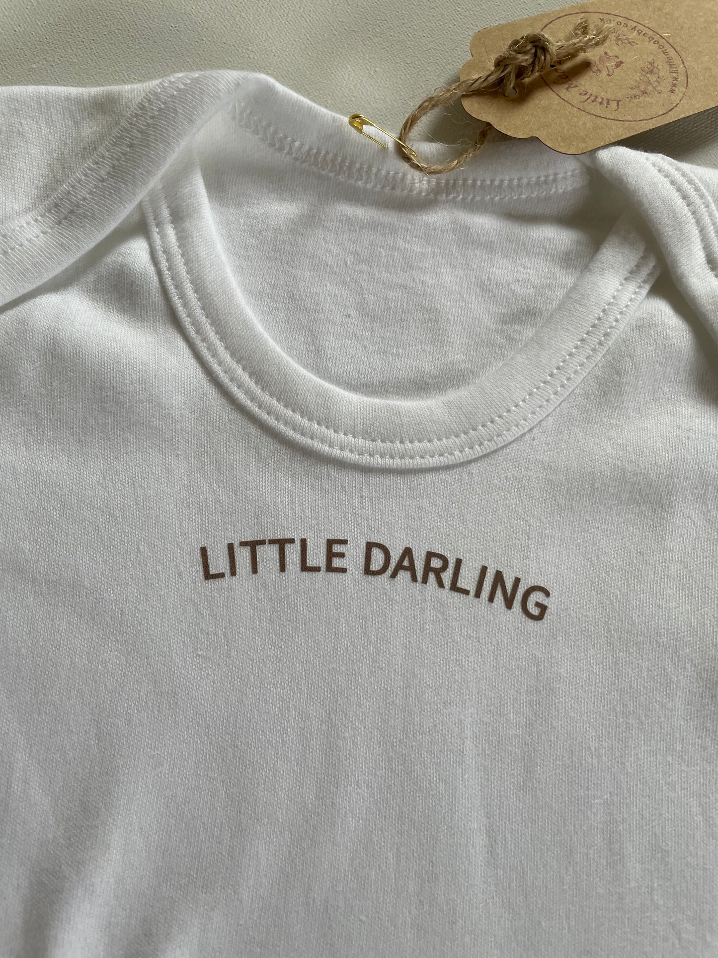 White Little Darling Bodysuit - Little Moo Baby
