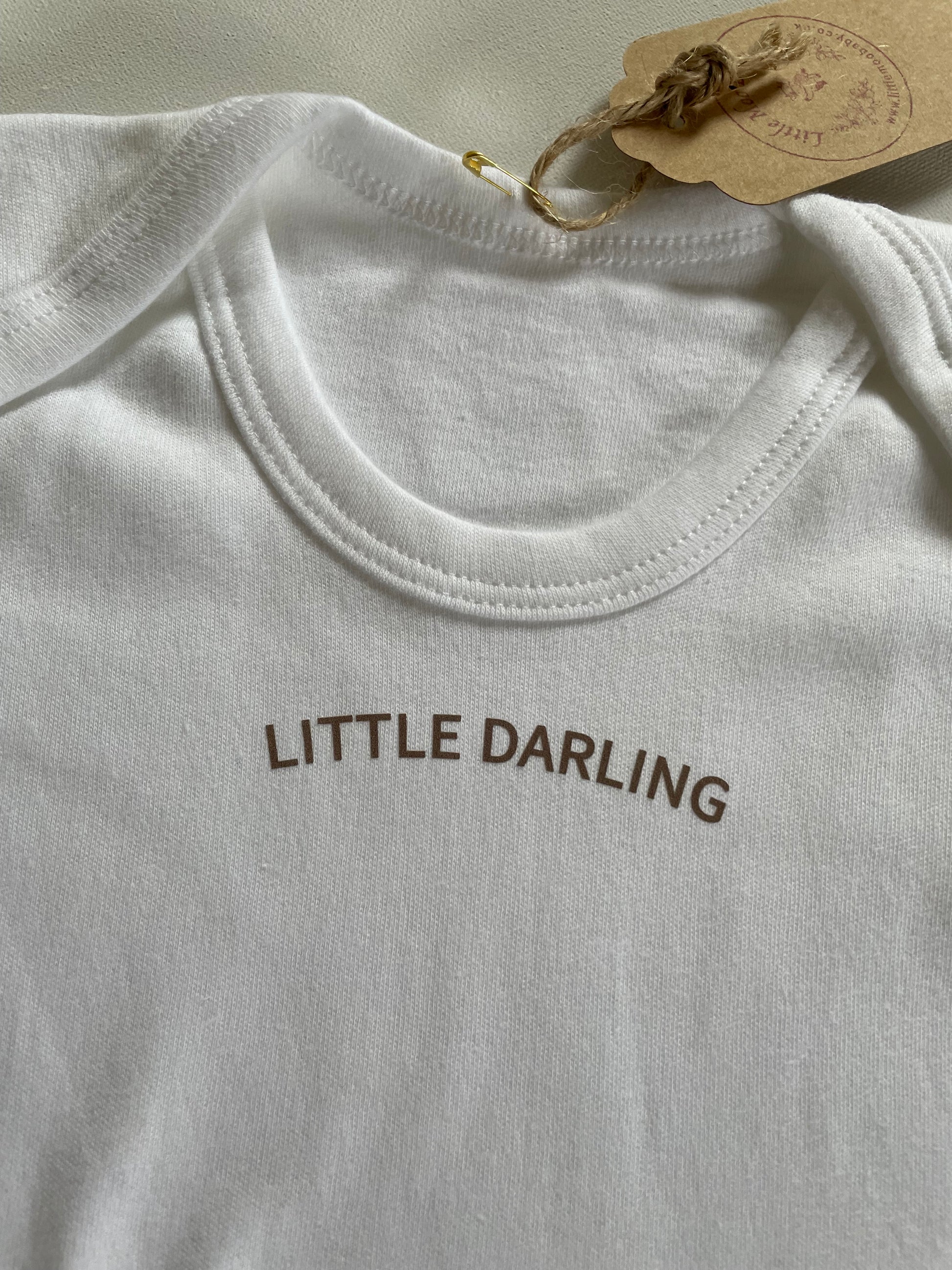 White Little Darling Bodysuit - Little Moo Baby
