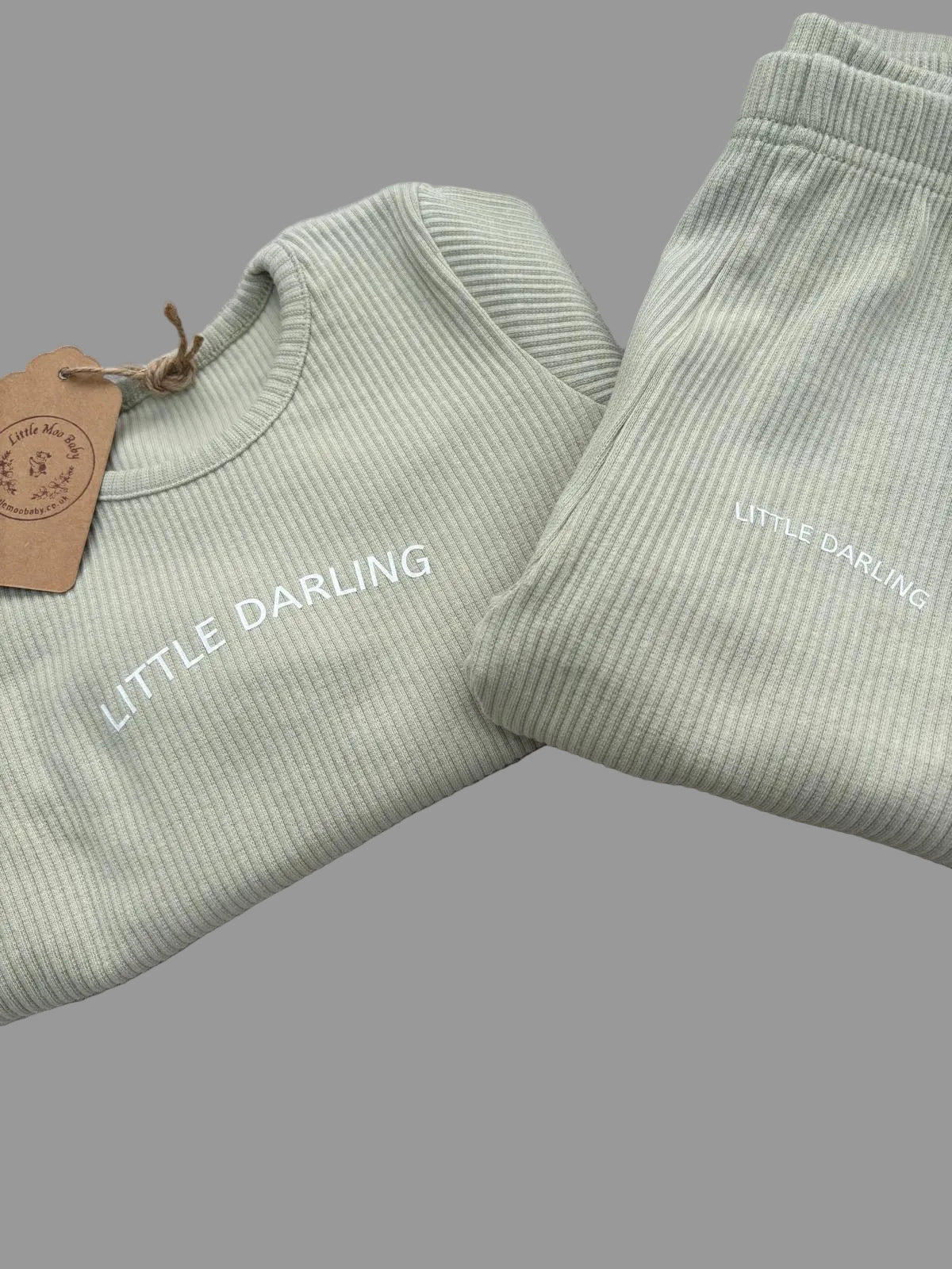Sage Little Darling Loungewear - Little Moo Baby