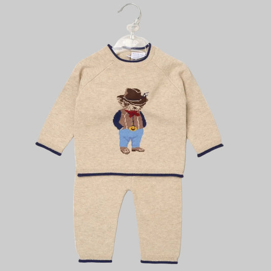 Cream Knitted 2 Piece Set - Little Moo Baby