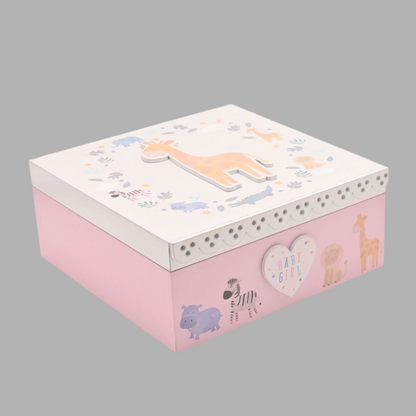Pink Precious Memories Box Giraffe - Little Moo Baby