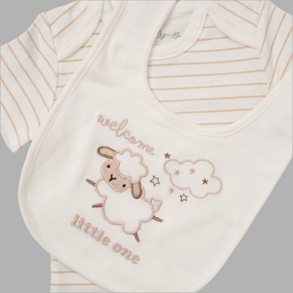 Cream 5 Piece Lamb Print Set