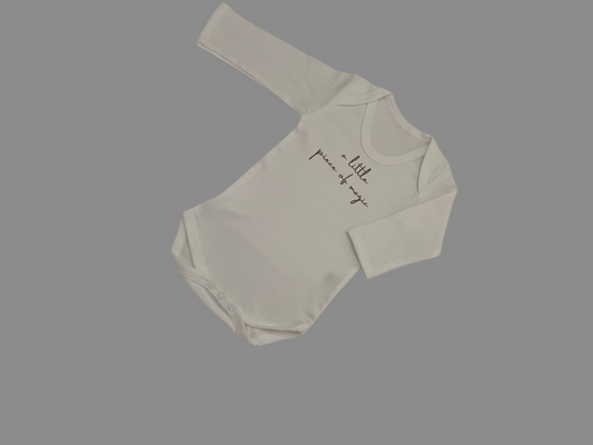 White Little Piece of Magic Long Sleeved Bodysuit