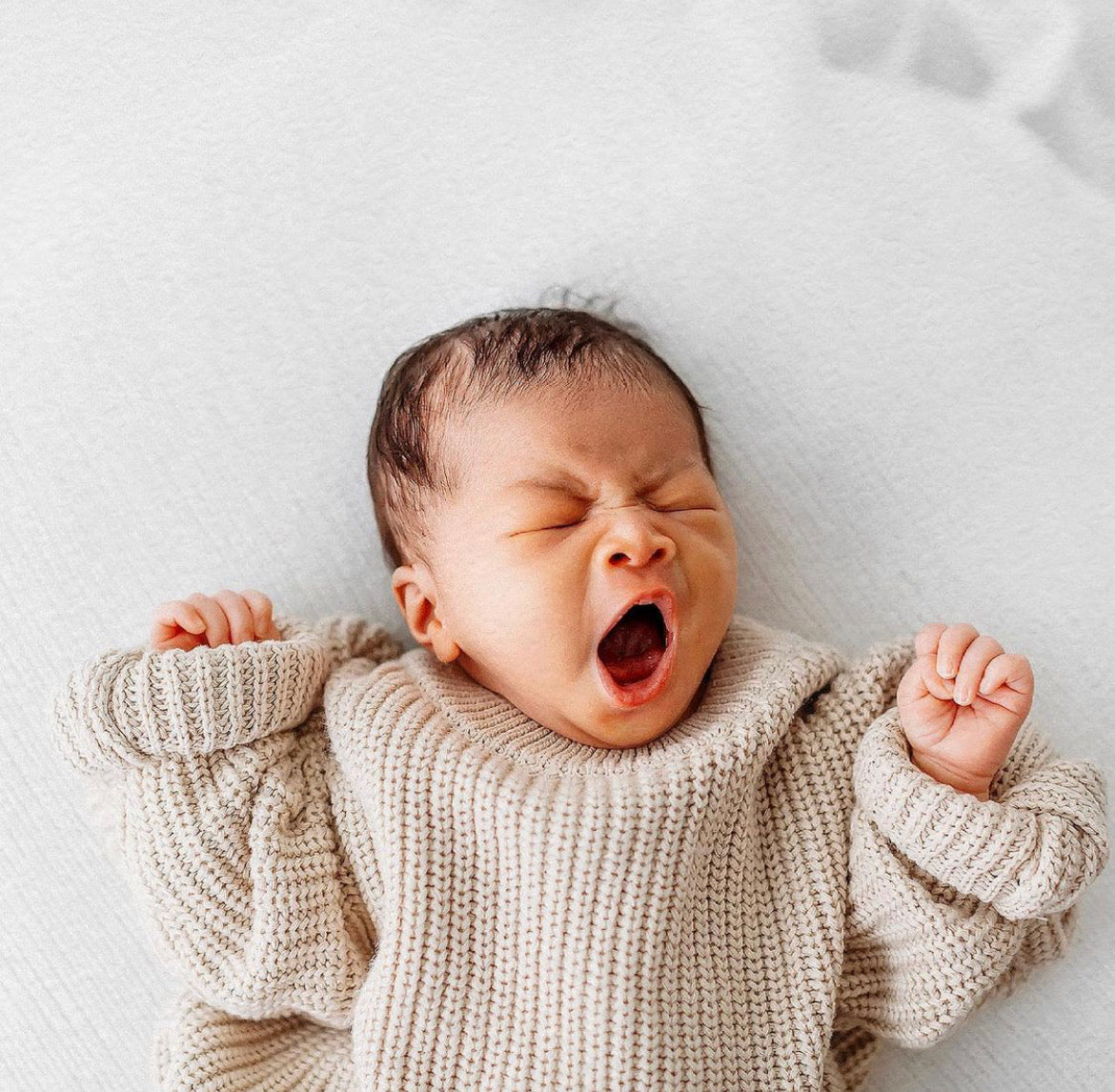 Beige Oversized Jumper - Little Moo Baby