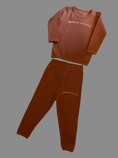 Blush Pink I Wake Up This Cute Loungewear Set