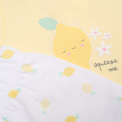 Lemon Shorts,T-Shirt & Toy Set - Little Moo Baby