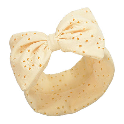 Vanilla Bowed Headband - Little Moo Baby
