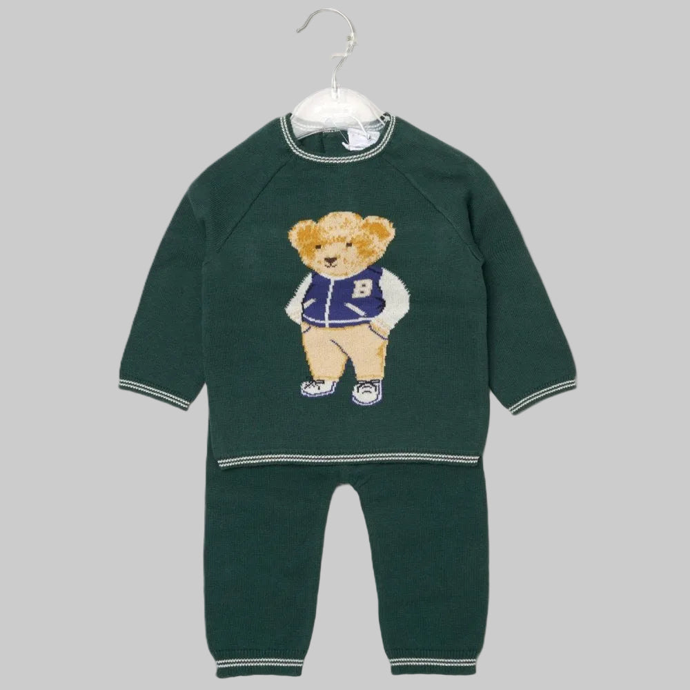 Green 2 Piece Knitted Set - Little Moo Baby
