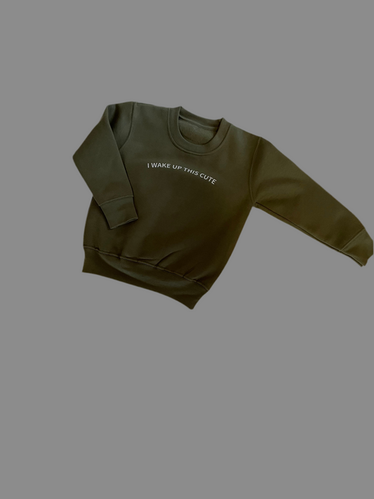 Khaki I Wake Up This Cute Sweatshirt