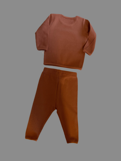 Blush Pink Happy Little Human Loungewear Set