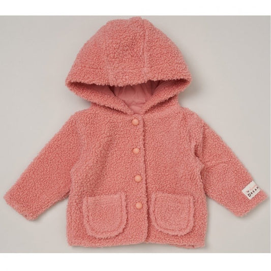 Pink Sherpa Hooded Jacket
