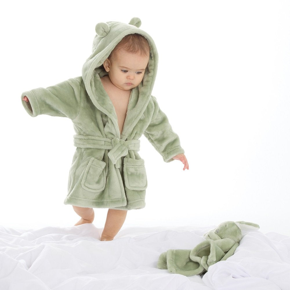 Sage Dressing Gown - Little Moo Baby