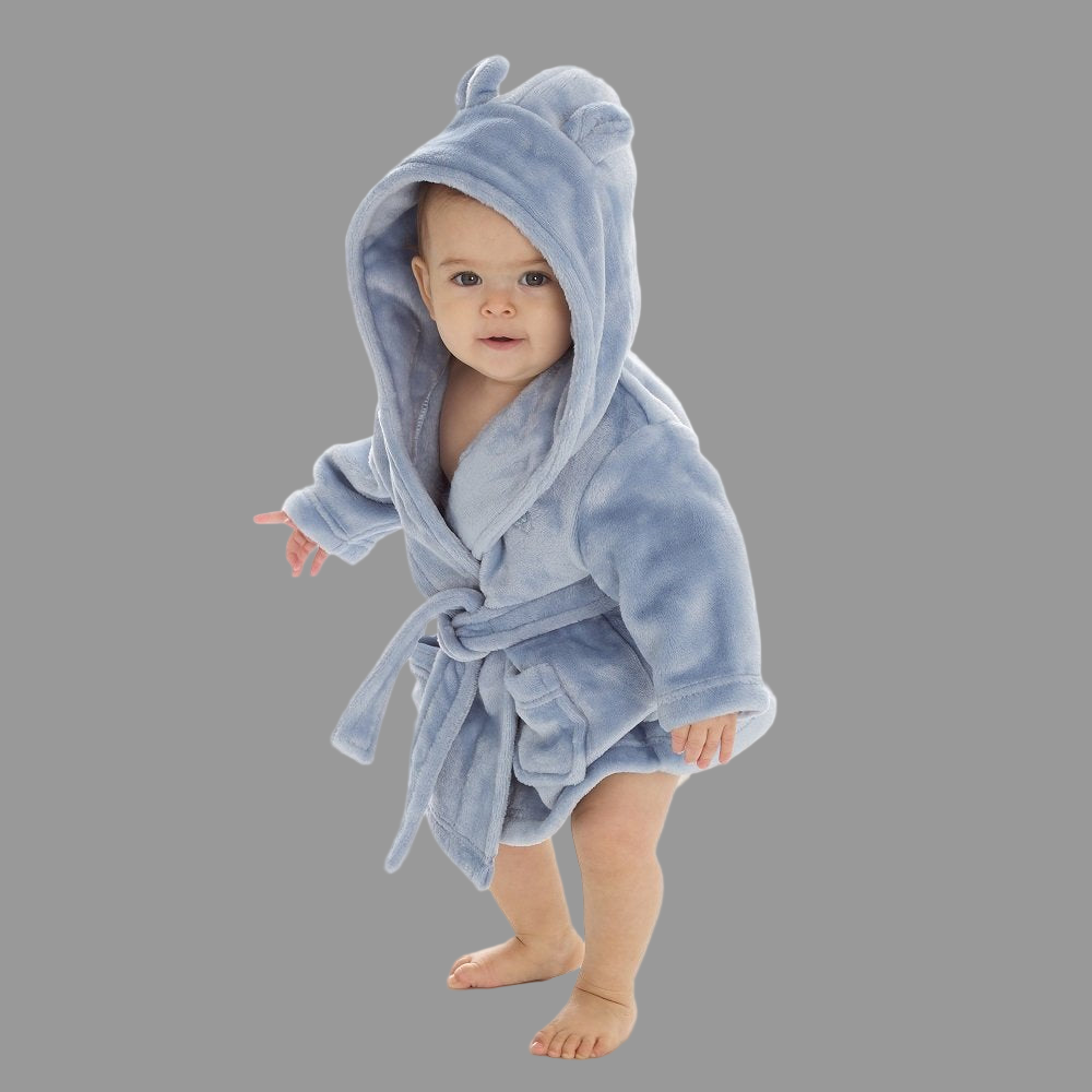 Blue Dressing Gown - Little Moo Baby