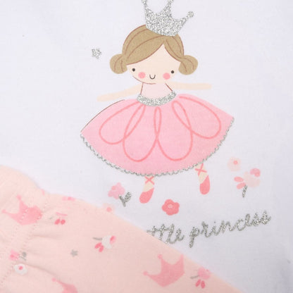 Pink Princess Shorts, T-Shirt & Toy Set - Little Moo Baby