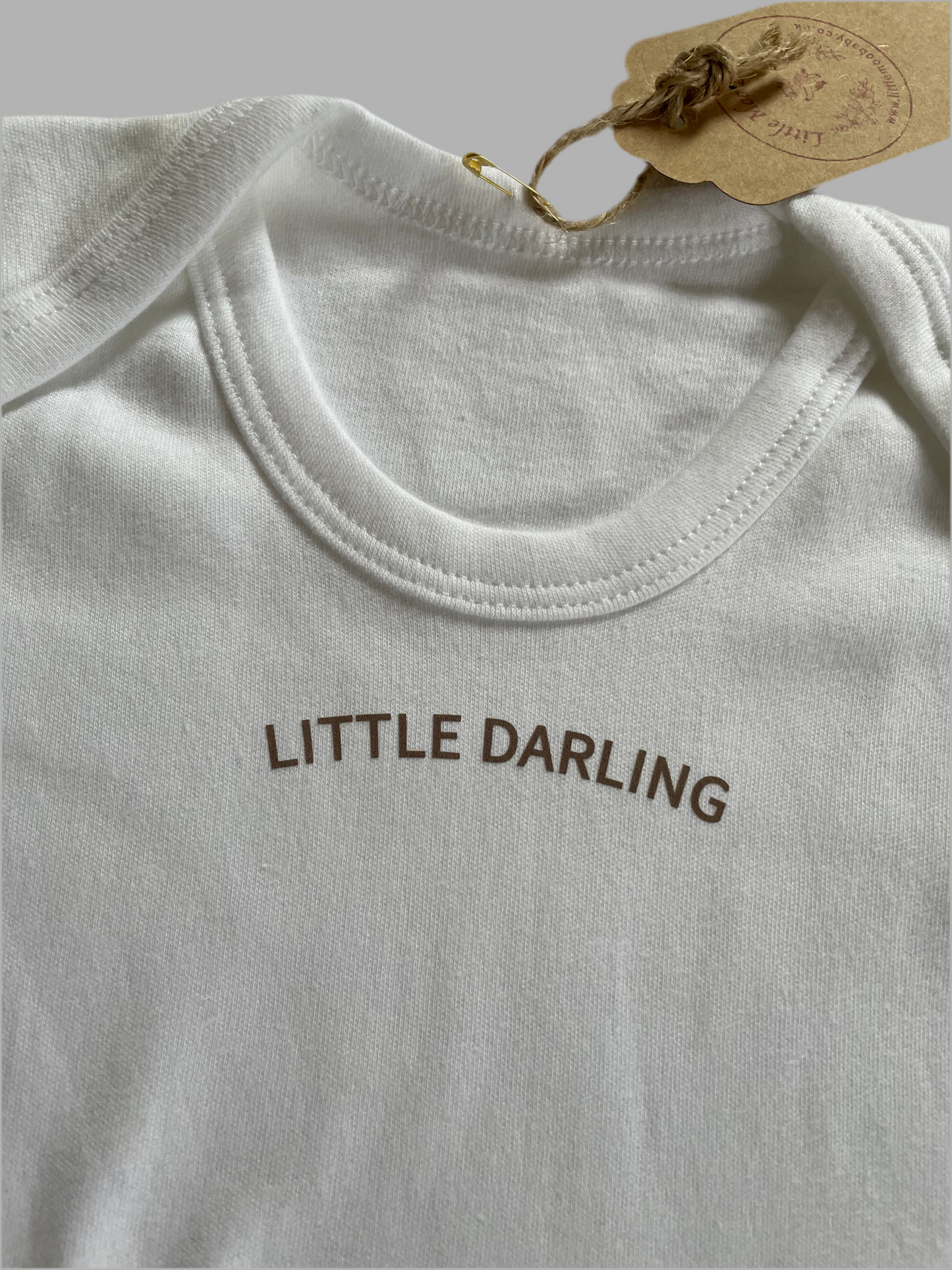 White Little Darling Bodysuit - Little Moo Baby