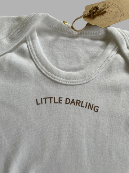 White Little Darling Bodysuit - Little Moo Baby