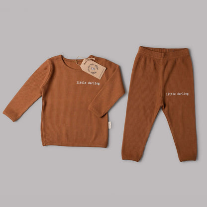 Caramel Little Darling Loungewear Set