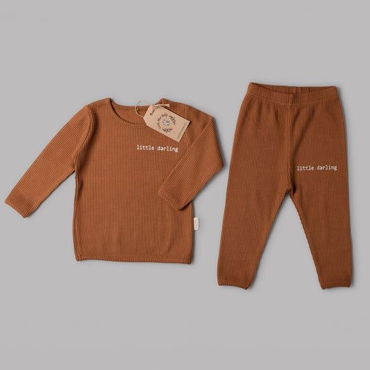 Caramel Little Darling Loungewear Set