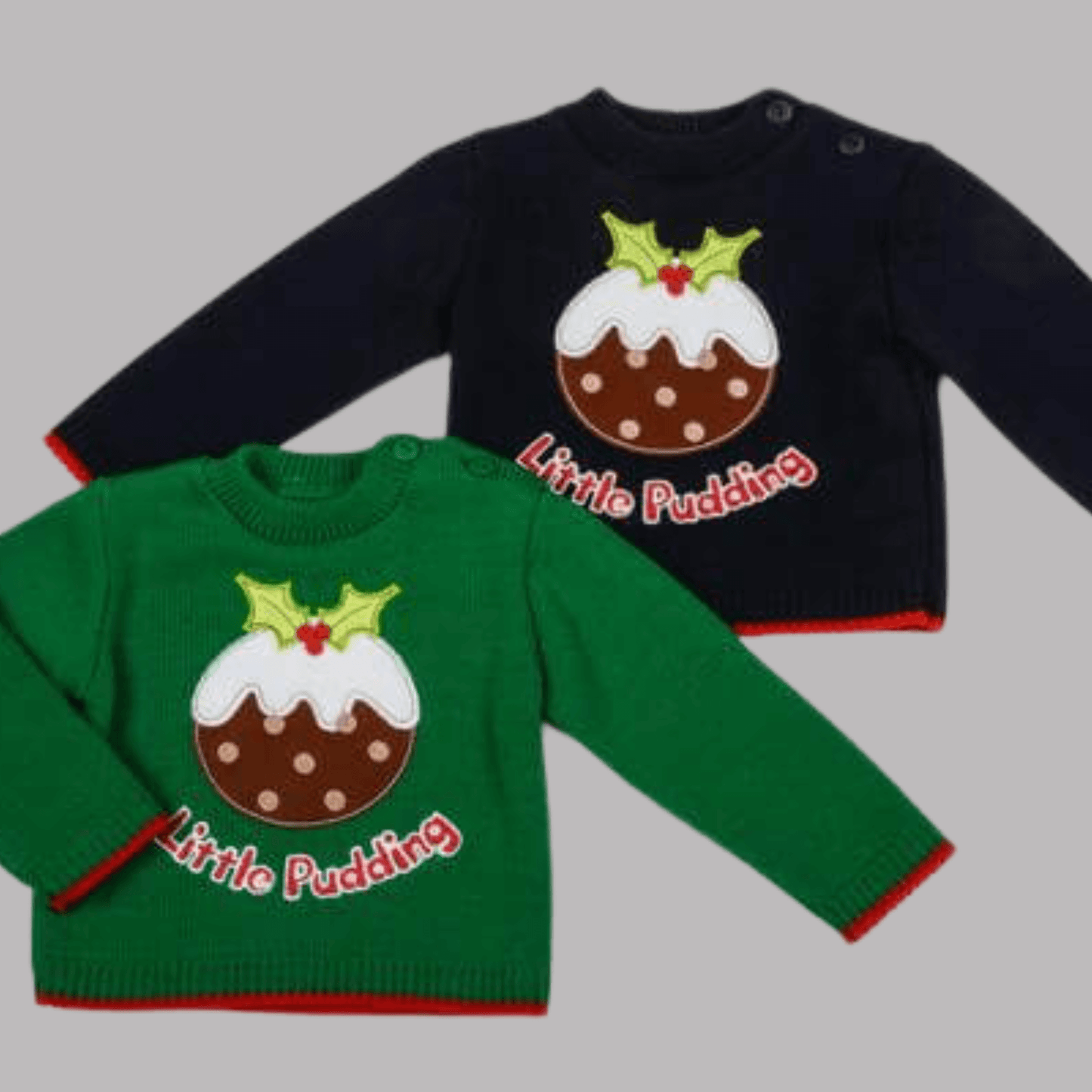 Green Christmas Pudding Jumper