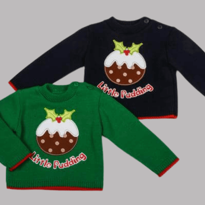 Navy Christmas Pudding Jumper