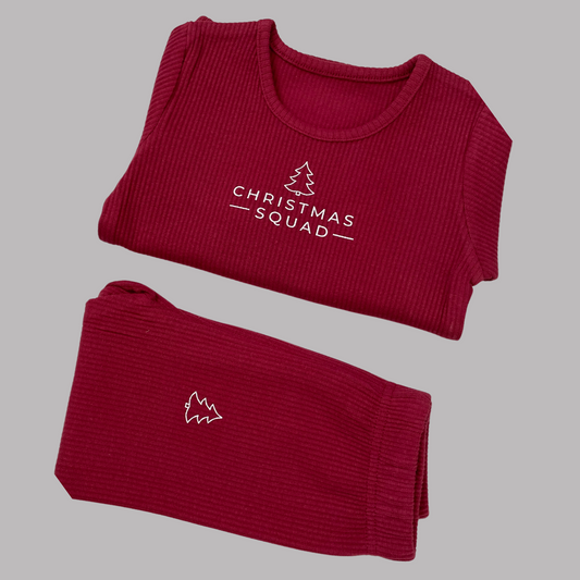 Christmas Squad Red Loungewear Set