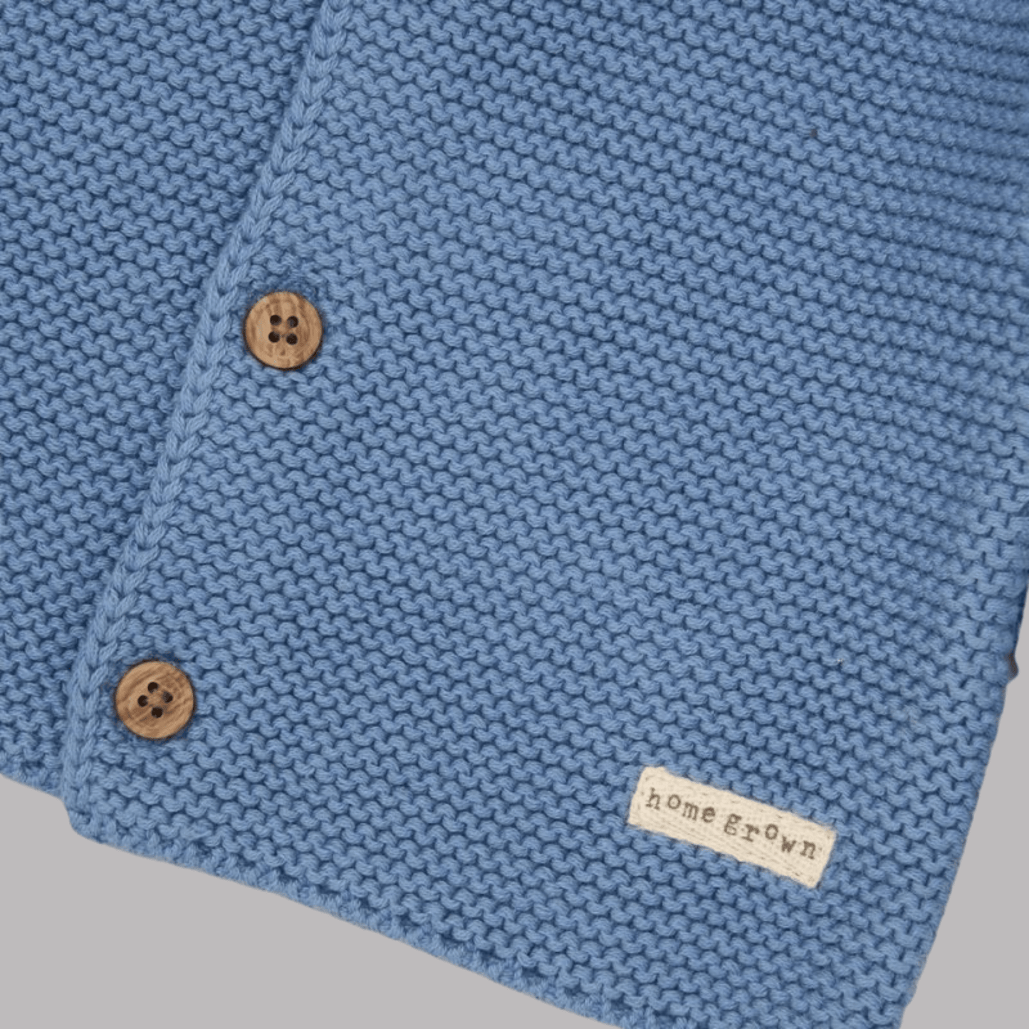 Dusky Blue Cotton Cardigan